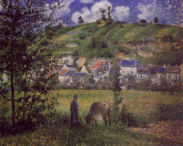 Camille Pissaro Landscape at Chaponval china oil painting image